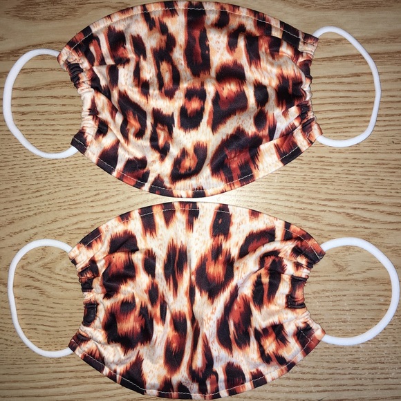 Accessories - New 2 Lightweight Soft Stretchy Animal Print Masks